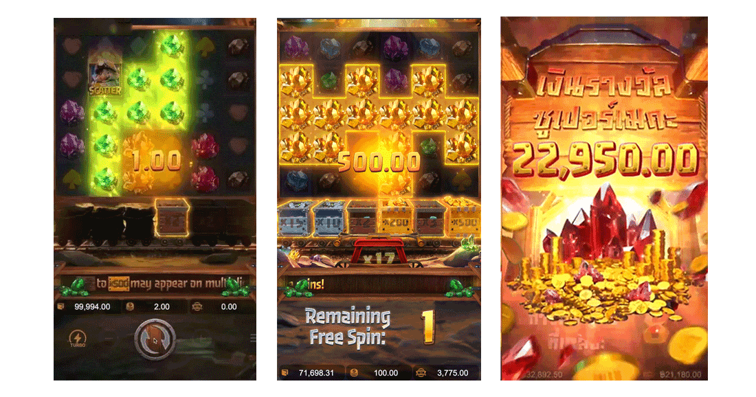 รีวิวเกมสล็อต Gemstones Gold